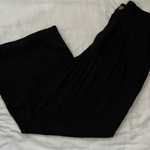 Elegant Black Wide Leg Pants - Picture 1 of 2